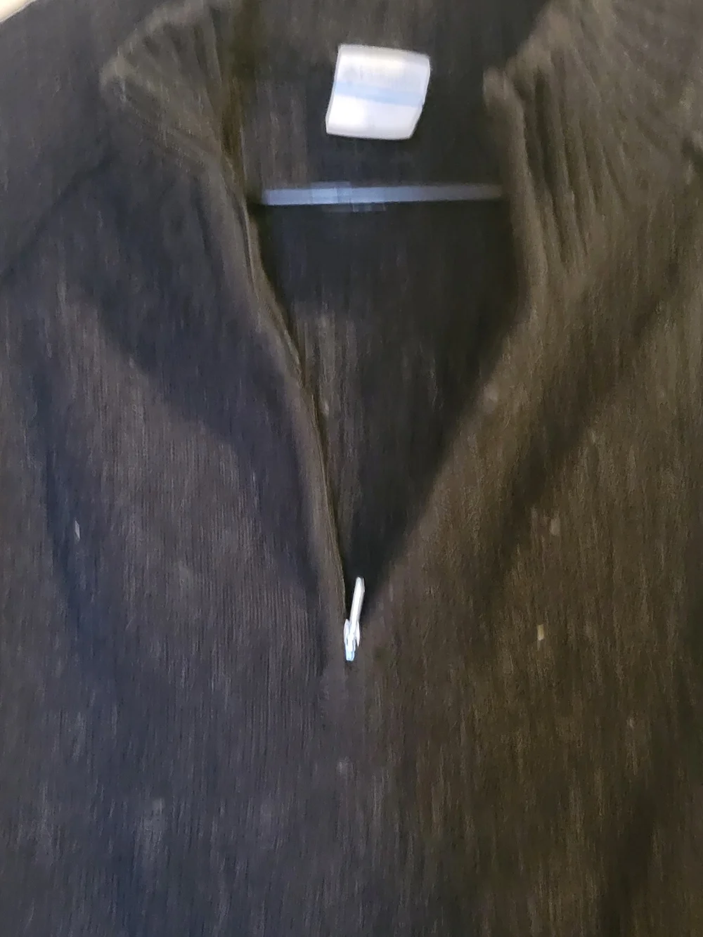 Columbia Men's Charcoal Half-Zip Knit Sweater Size M